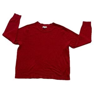 CROFT & BARROW Red Cashmere Pullover Sweater - Sz PXL